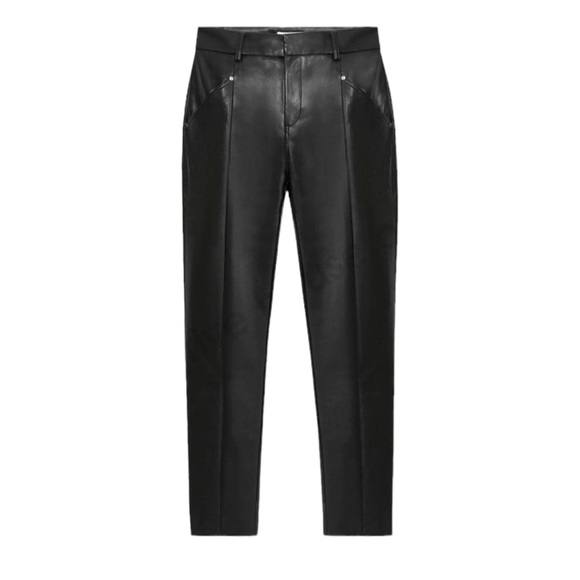 Authentic  European Brand SUNCOO LEATHER JEFF PANTS - Picture 6 of 12